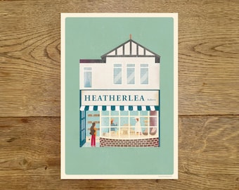 HEATHERLEA / SHERIDAN BAKERY - Ballyholme -  Bangor - Print