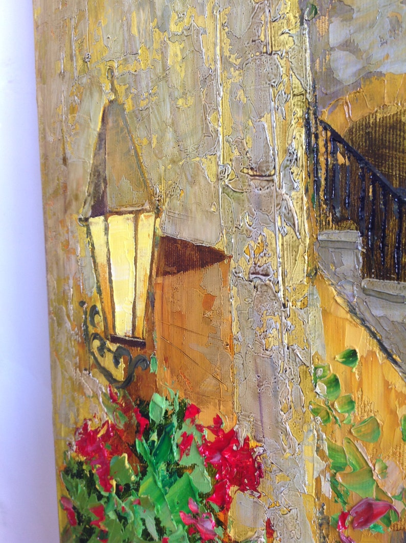 Gift Large Canvas Abstraction Art Italian Yard Painting Oil Etsy