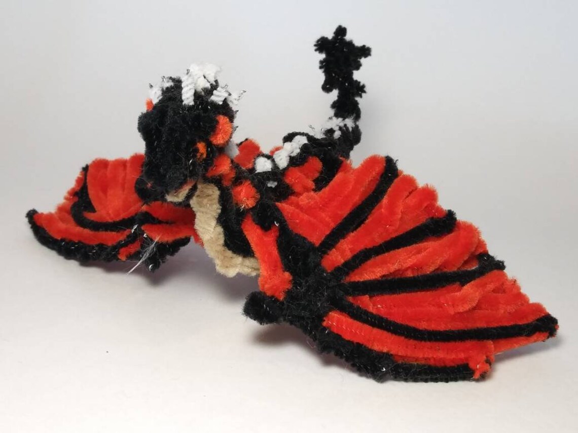 Pipe Cleaner Poseable Baby Dragon Figure Etsy