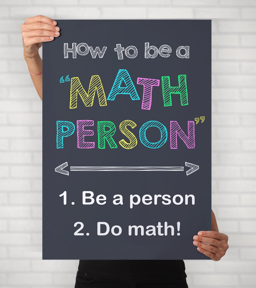Math Classroom Poster Math Poster Math Teacher Gift Teacher Etsy Ireland