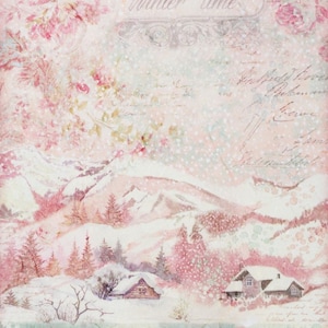 1 pcs Rice paper "Winter Time"-Stamperia