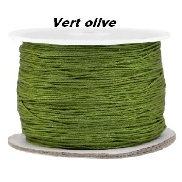 Macrame thread dark olive green-0,5 mm