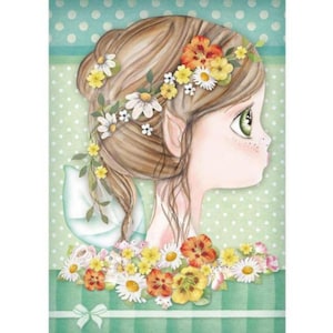 1 Sheet of rice paper Fairy Daisy Stamperia
