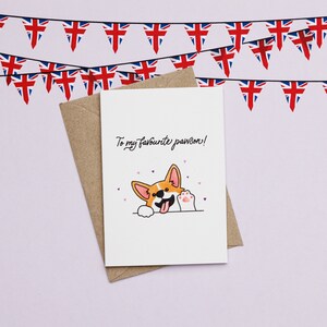 Pawson / Corgis Jubilee - Luxus Texturierte Notizkarte