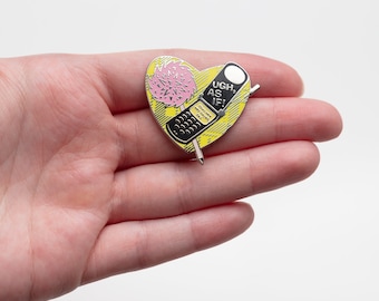 RockCakes Lapel Pin Pins White Hard Enamel pin UK Pencil Pin Badge Stationery Lover Pencil Brooch Rose Gold