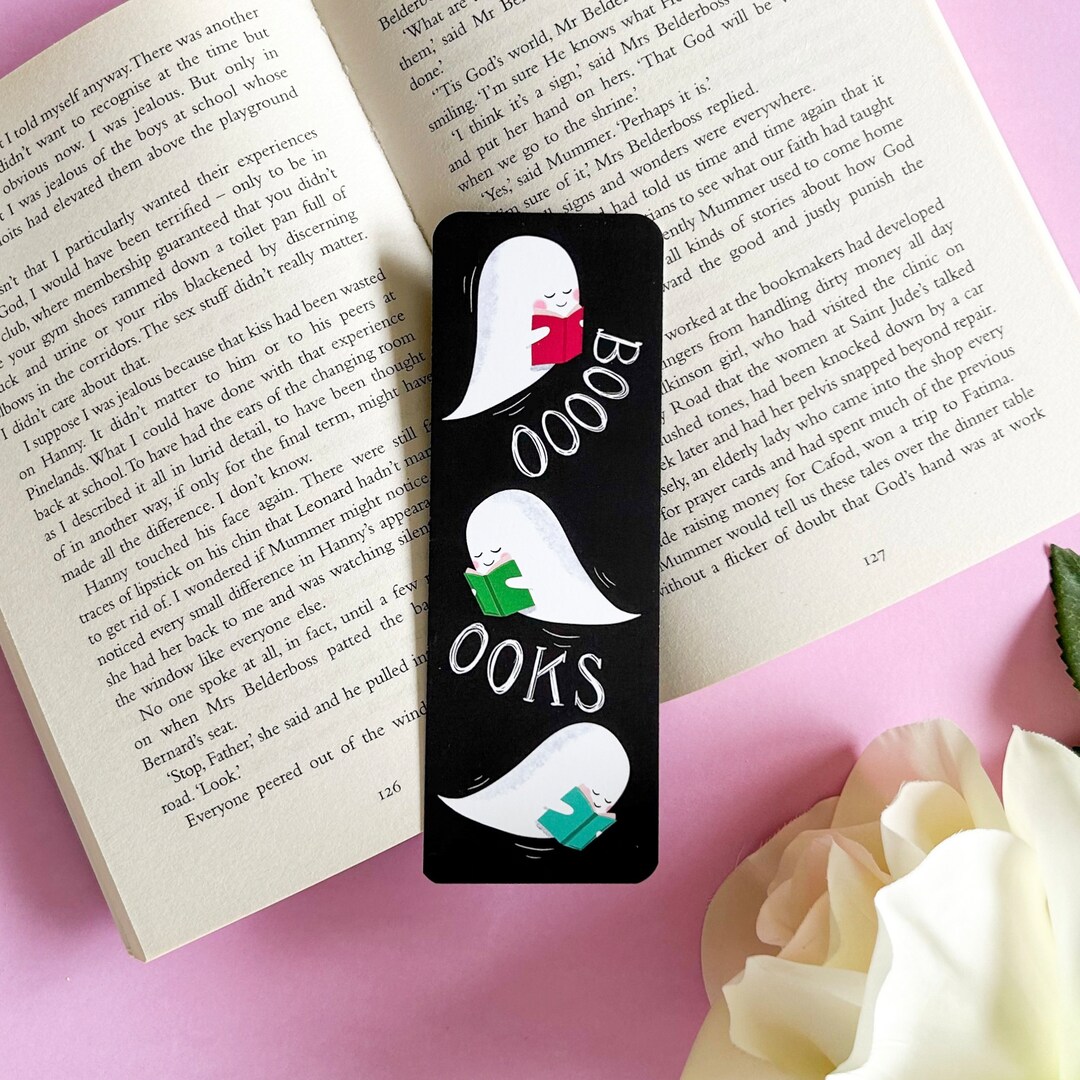 Ghost Bookmark / Boo Bookmark / Gothic Bookmark - Etsy