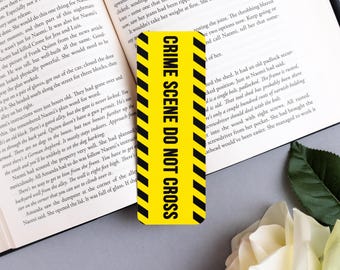Crime Scene Bookmark / Caution Tape / True Crime Bookmark