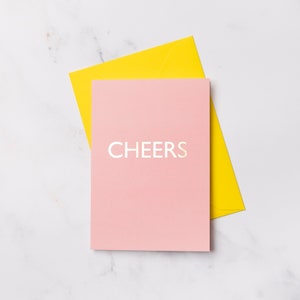 Cheers - Notecard foiled d’or de luxe