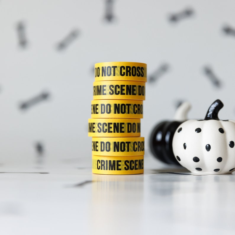 Crime Scene Washi Tape Halloween Washi Tape image 2