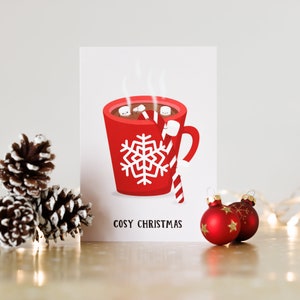 Gezellige kerst | Leuke Marshmallow warme chocolademelk | Kerstkaart