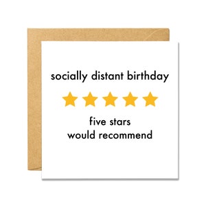 Social Distant Birthday Empfohlen - Pandemie Geburtstagskarte