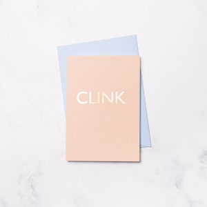 Clink - 高級金箔押しノートカード