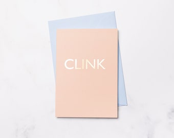 Clink - Luxury Gold Foiled Notecard