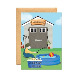 Gone Fishing - Edizione Lockdown - Biglietto per la festa del papà pandemico