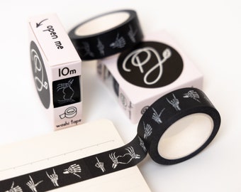 Funny Bones Washi - Skeleton Hands Washi Tape