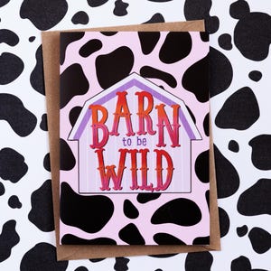 Barn To Be Wild / Cowboy Geburtstagskarte / Rodeo Karte