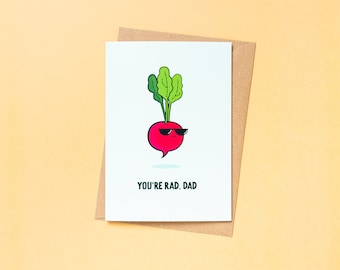 You're Rad, Dad - Punny Father's Day Card