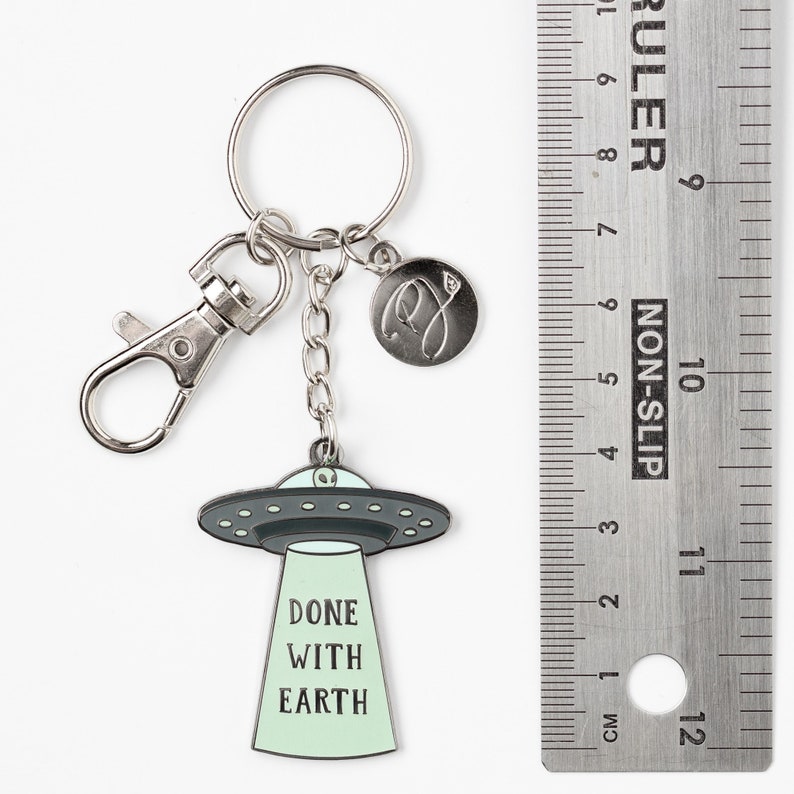 UFO Hard Enamel Keyring / Glow In The Dark Hard Enamel Keychain image 5