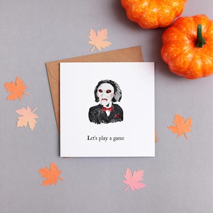 Vamos a jugar a un juego / Tarjeta de rompecabezas / Tarjeta de sierra