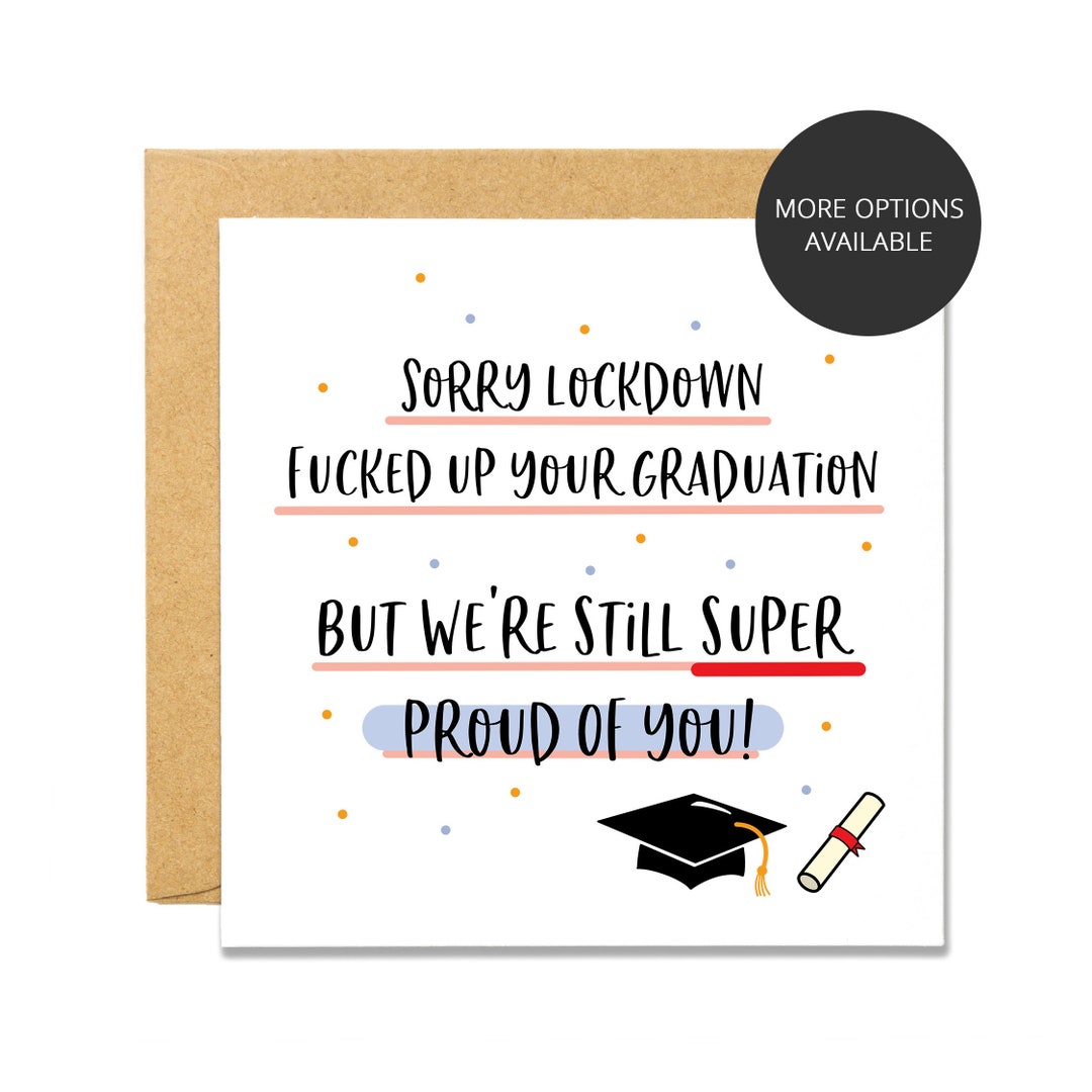 Lockdown Graduation Pandemic Graduation Card - Etsy