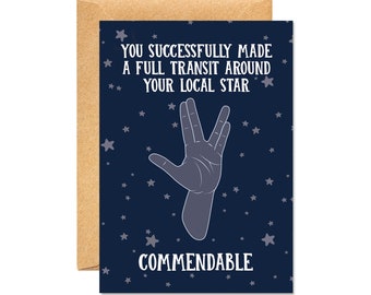 Commendable - Funny Star Trek Birthday Card