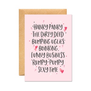 Hanky Panky Sexy Time - Valentinstag Karte