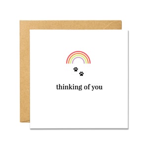 Tarjeta de pérdida de mascotas de Rainbow Bridge
