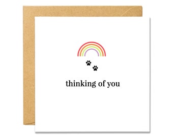 Rainbow Bridge Pet Loss Card