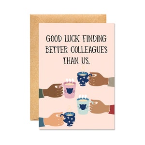 Meilleurs collègues - Quitter le travail / Nouvelle carte de travail