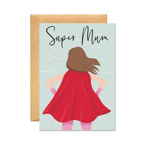 Super Mum - Tarjeta del Día de la Madre
