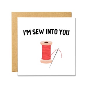 Je suis cousu en toi - Carte de Saint-Valentin
