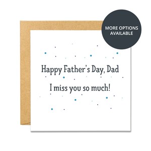 Happy Father's Day I/We Miss You So Much - Father's Day Card