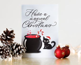 Have A Magical Christmas - Halloween Christmas Card / Witchy Christmas