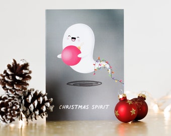 Christmas Spirit - Ghost Christmas Card / True Crime Christmas