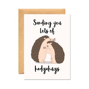 Vous envoyer beaucoup de Hedgehugs - Juste parce que / Positivité / Carte de bonheur