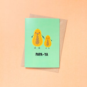 Papa-Ya - Punny Biglietto per la festa del papà