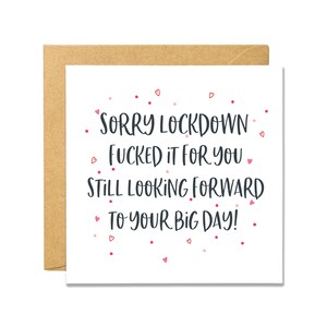 Lockdown Matrimonio ritardato - Pandemic Wedding Card