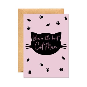 Eres la mejor madre del gato - Tarjeta del Día de la Madre