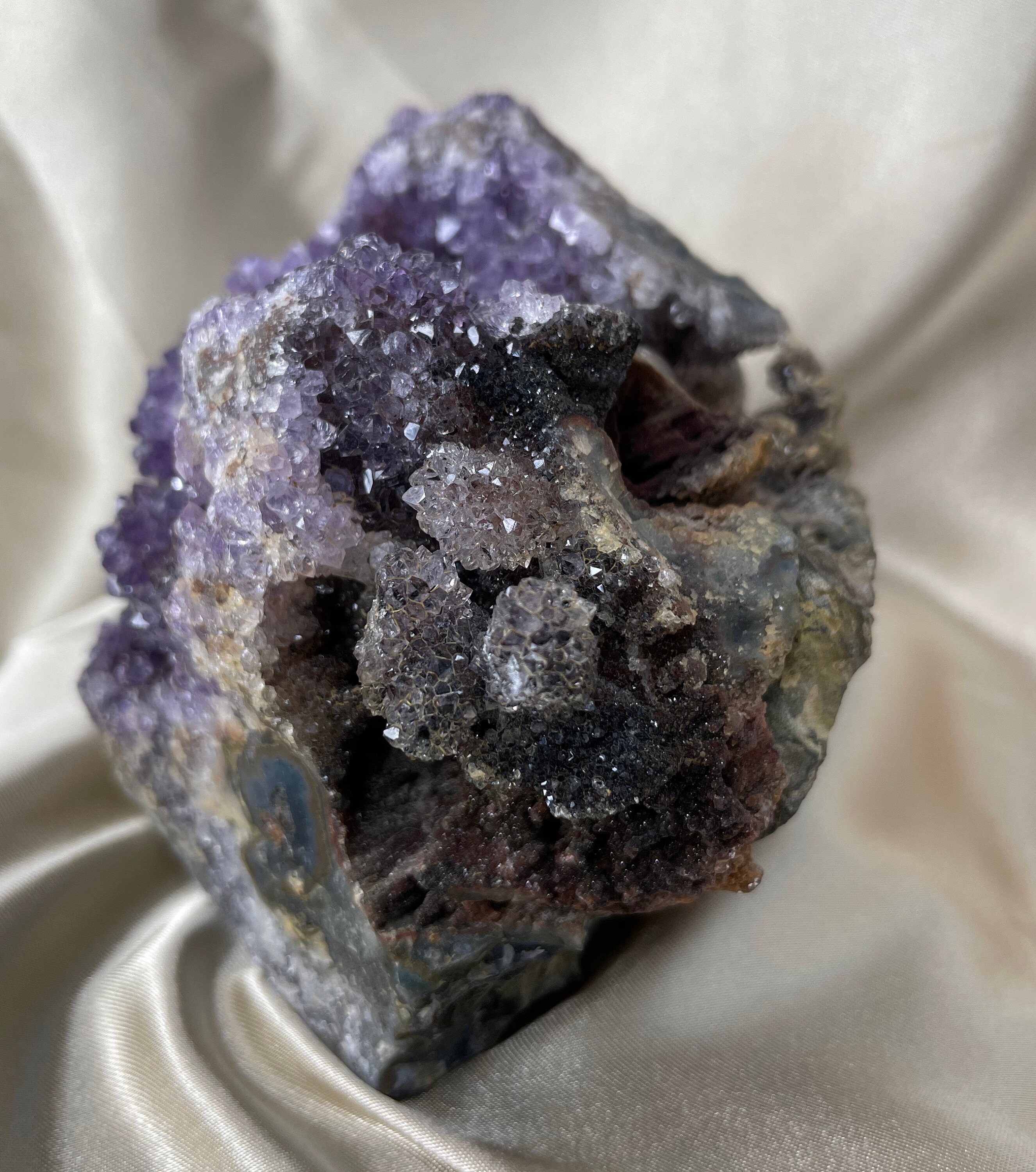Home & Living Home Décor Rare High Grade Amethyst With Calcite ...