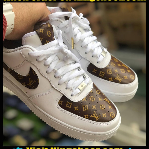 custom black air force 1 louis vuitton