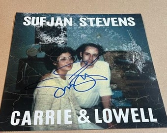 SUFJAN STEVENS Signed Autographed Carrie & Lowell 12x12 Record Album Photograph