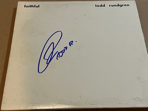 TODD RUNDGREN 直筆サイン入り ヴィンテージ 忠実なレコード