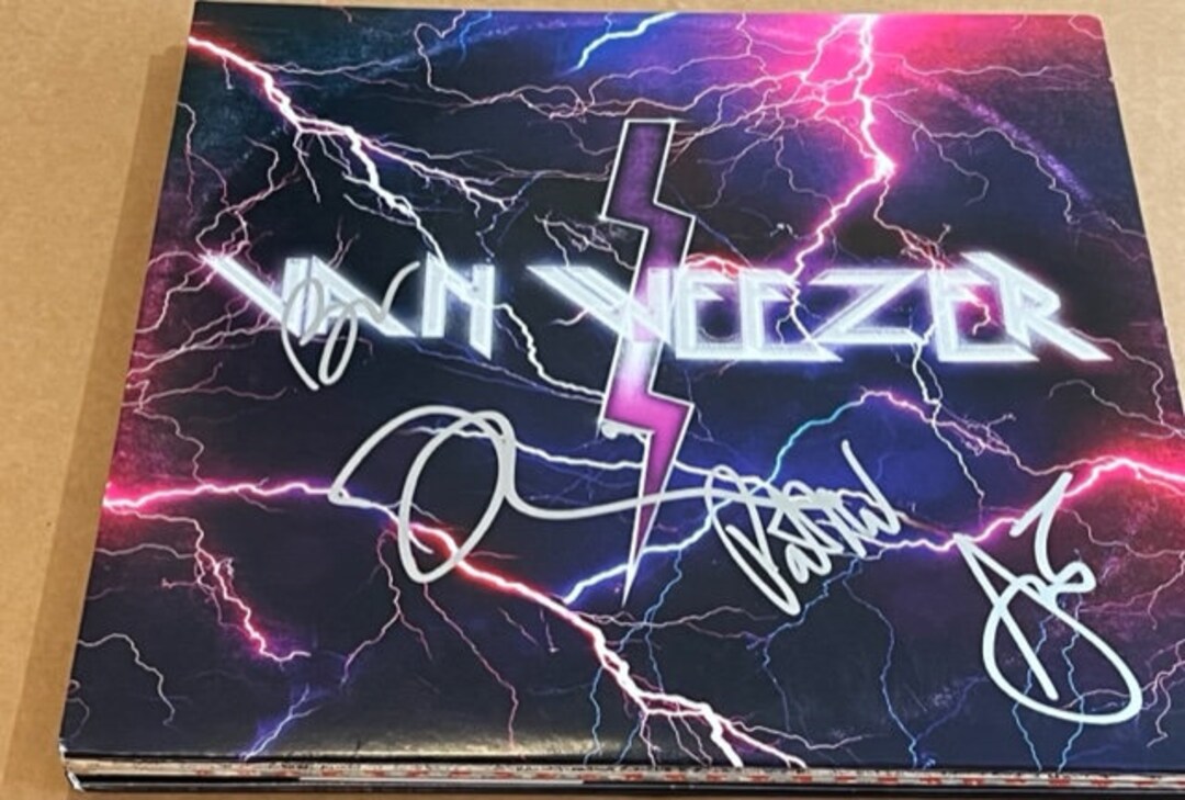 Weezer FULL BAND Signed Autographed Van Weezer Record Album LP Etsy