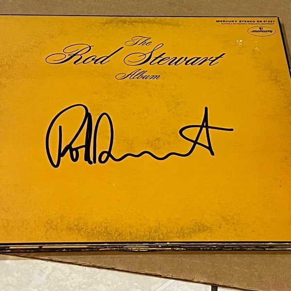 ROD STEWART Signed Autographed Vintage The Rod Stewart Album Record Album LP