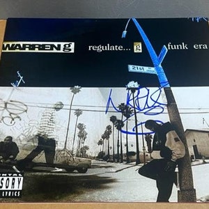 WARREN G Signed Autographed REGULATE 12x12 Record Album Photograph