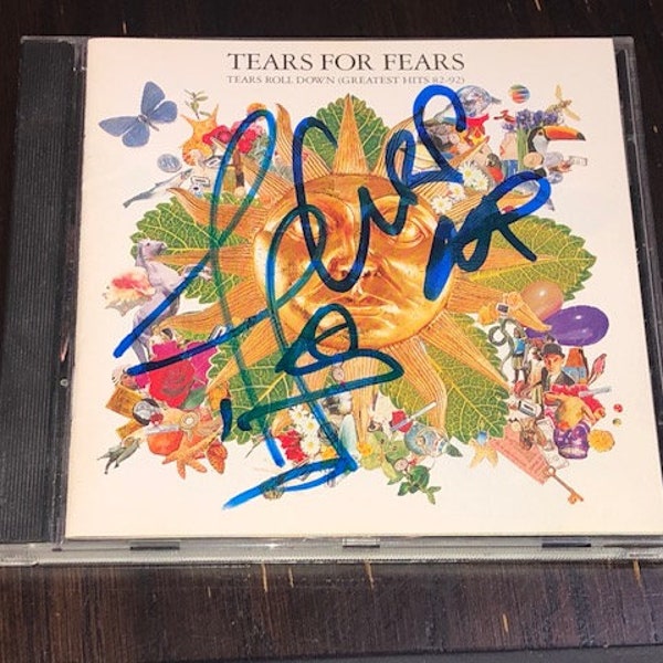 Roland Orzabal & Curt Smith Signed Autographed Tears For Fears CD Booklet