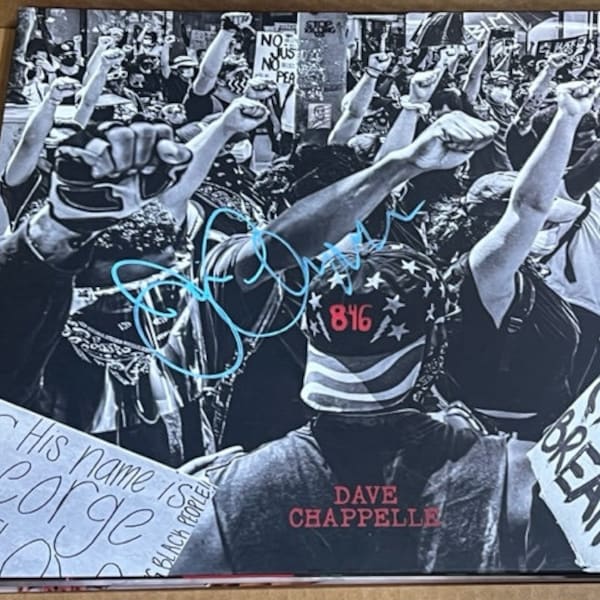 DAVE CHAPPELLE Signed Autographed 8:46 Record Album LP