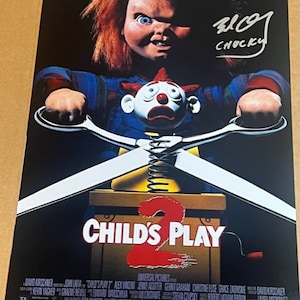 Brad Dourif Signed Autographed CHILD'S PLAY 2 11x17 Movie Poster CHUCKY