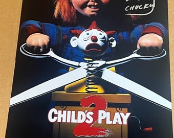 Brad Dourif Signed Autographed CHILD'S PLAY 2 11x17 Movie Poster CHUCKY