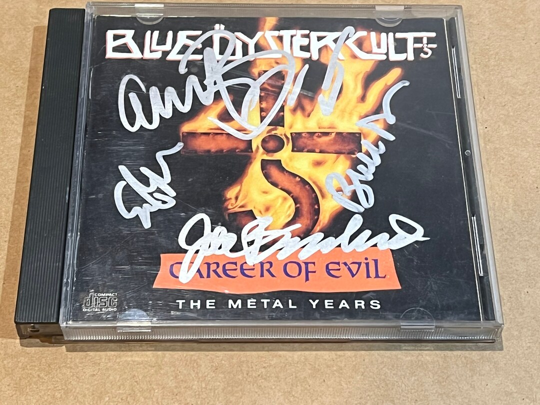 Blue Oyster Cult Band Signed Autographed Career of Evil CD Etsy